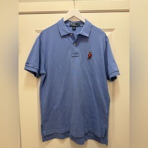 Polo Ralph Lauren Hoodie Bear Polo Shirt Blue Label 2014